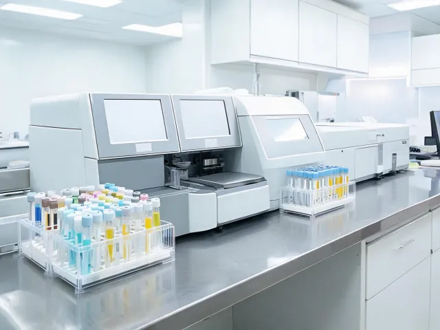 Clinical laboratory diagnostics bench